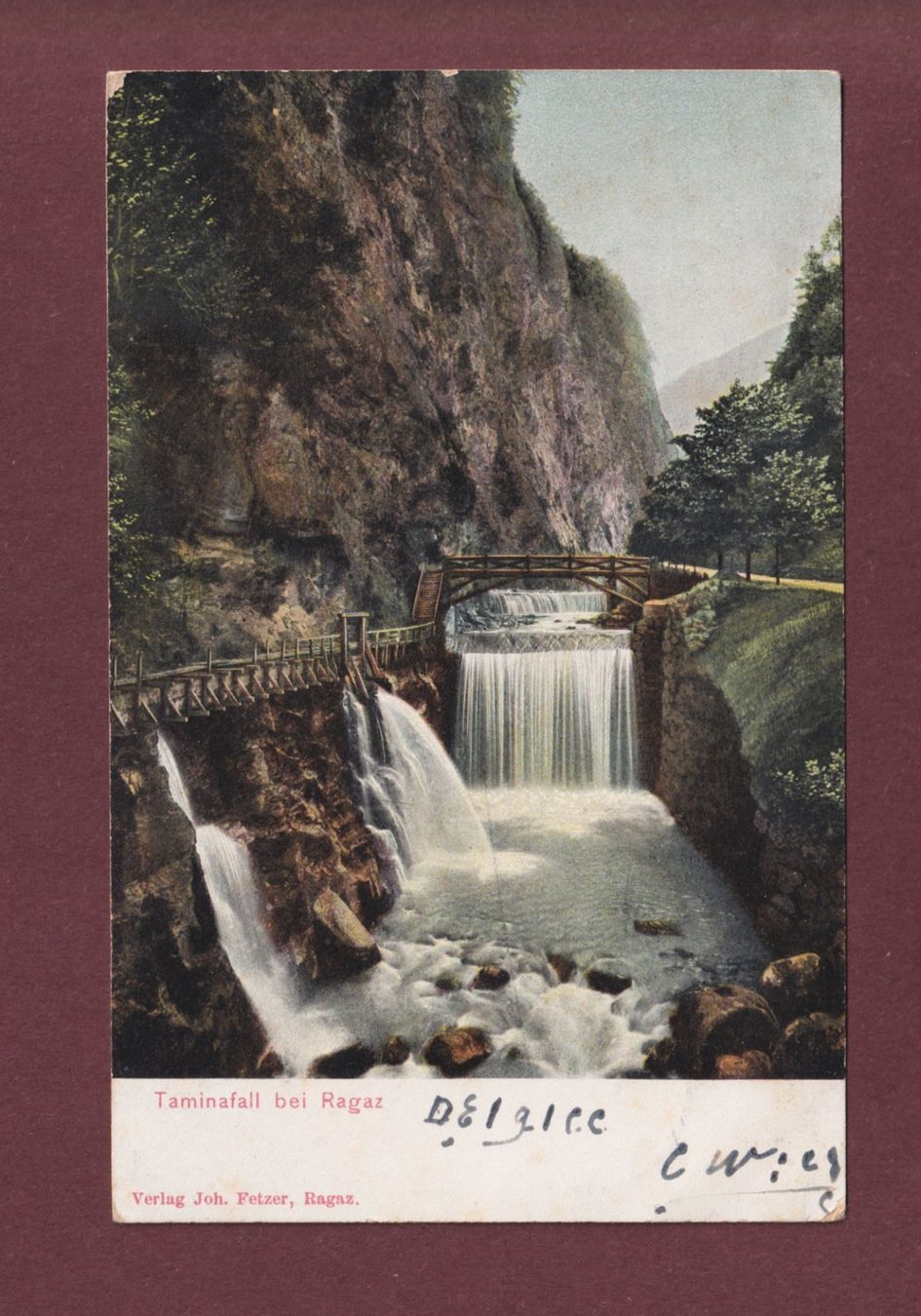 Cartes postales: TAMINAFALL bei Ragaz - 1904 – D'occasion à Pully par nicecards