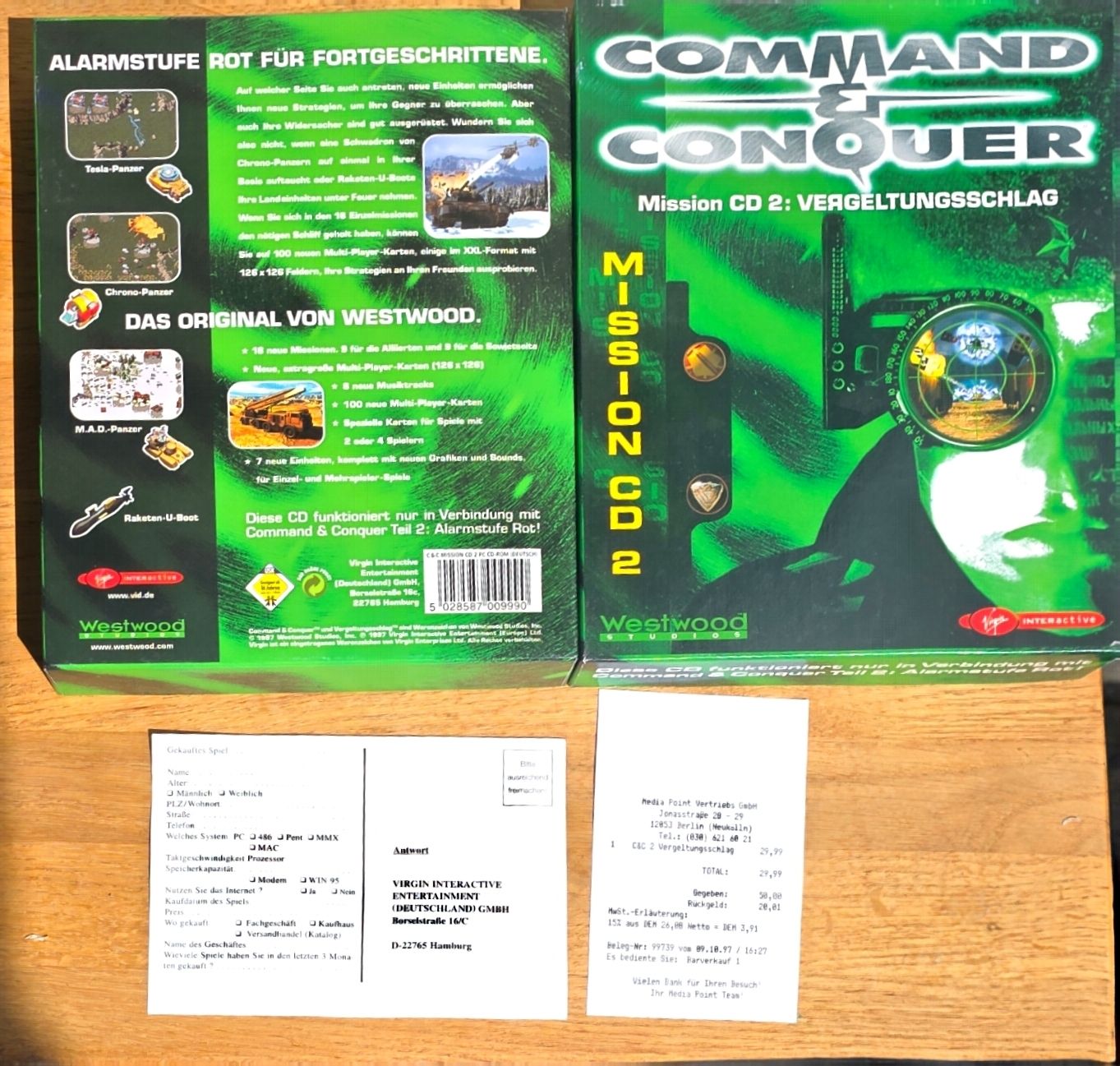 Jeux: Command Conquer Mission CD NUR KARTON ohne Spiel – D'occasion à Biel/Bienne par Patrick2026
