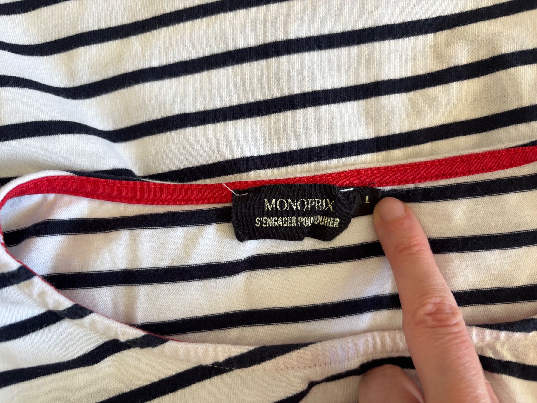T-shirt: MONOPRIX gestreiftes Shirt Gr. L – Usato da Zürich venduto da missmodernage 5