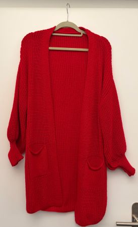Strickjacke Damen rot
