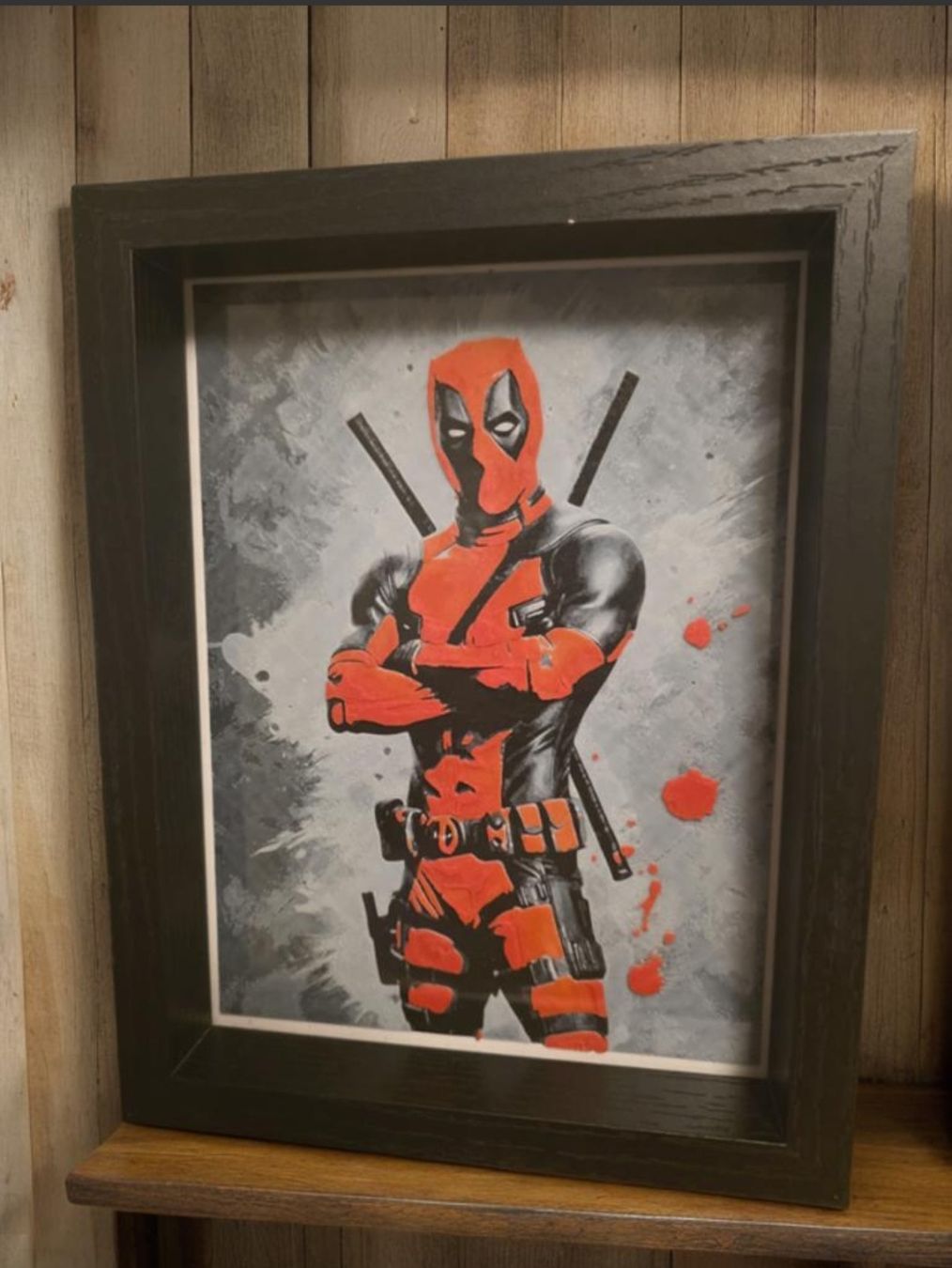 Gemälde: Quadro 3D Deadpool con cornice – Stampa 3D multicolore – Neu (gemäss Beschreibung) aus Figino von dif_2gsf 1