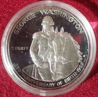 Half Dollar USA 250. Anniversary George Washington Silber