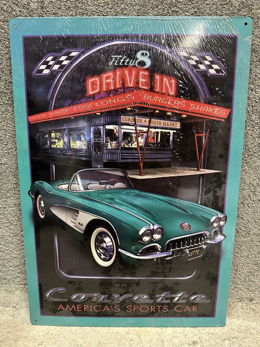 Insegne: Chevrolet corvette c1 gm drive in Oldtimer Classic – Nuovo (secondo la descrizione) da Reinach AG venduto da rares75