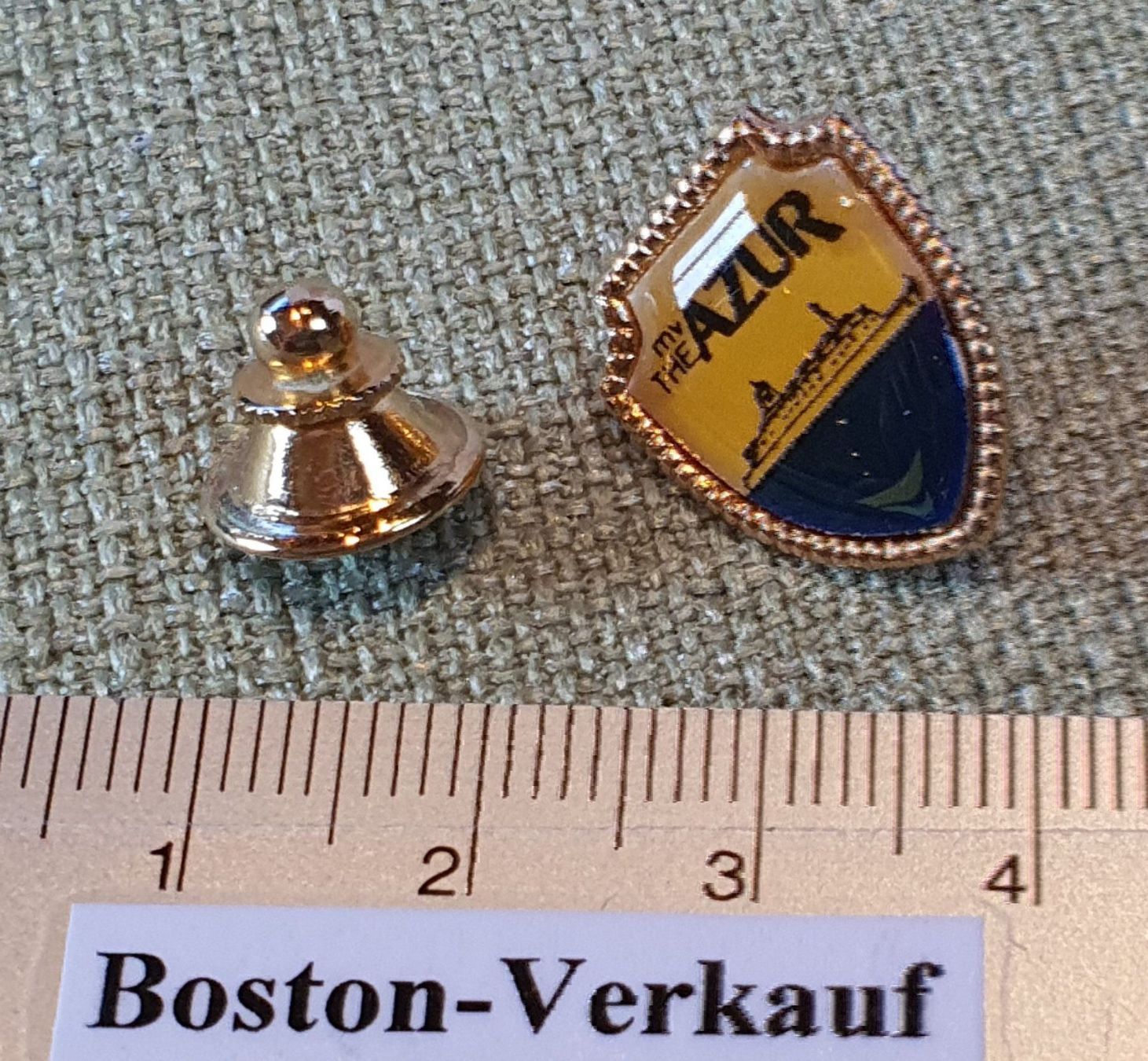 Medaglie: A074B - Pin mv THE AZUR Schiff – Usato da Reinach BL venduto da Boston-Verkauf 2