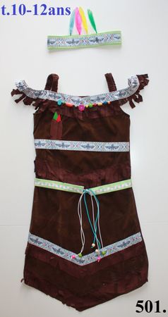 Costume Indienne / Indianerin t.10 - 12 ans      NEU!