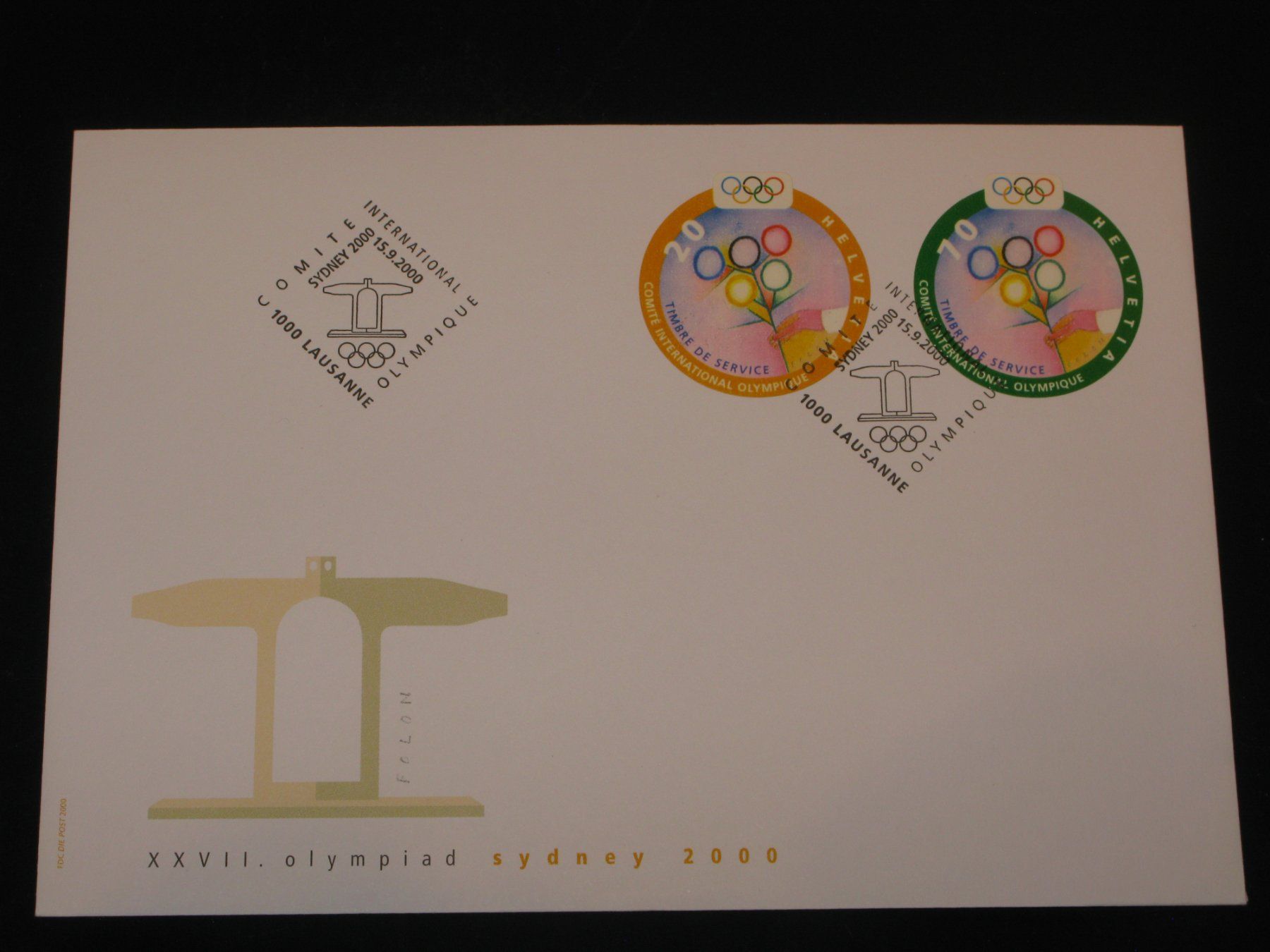 Tutti i francobolli: CIO Blumen FDC Nr. 1 + 2 Sydney 2000 – Usato da Riken AG venduto da HEROWE