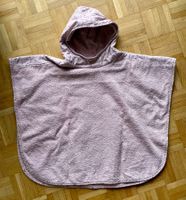Kinder Bade-Poncho in altrosa, mit Kapuze