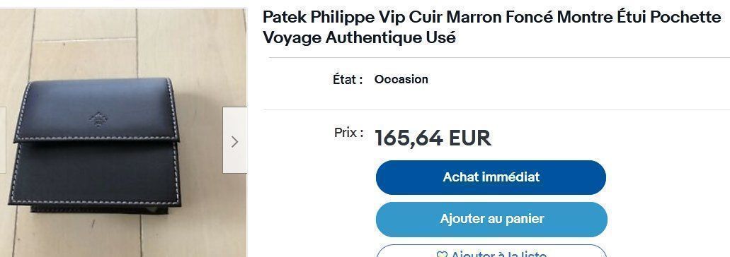 Patek Philippe Scatole porta orologi: Boîte de montre Patek Philippe Uhrenbox Box – Usato da Collonges venduto da arashee 1