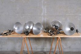 5 FOBA KLEMMLEUCHTEN ATELIERLEUCHTEN FOTOLEUCHTEN
