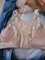 Damen Mieder-BH apricot Spitze 2 XL