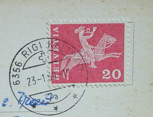 Cartoline postali: RIGI-KALTBAD Skilift - Vitznau-Rigi-Bahn – Usato da Jona venduto da philajona 1