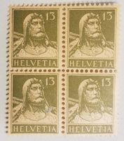 4304) 139, Tell 13Rp. im 4-Block postfrisch Kt. 32.-
