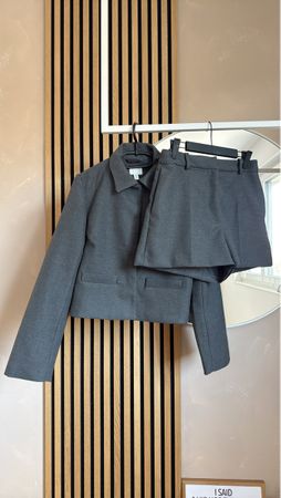 H&M Damen Hosenanzug, Grau, Grösse S