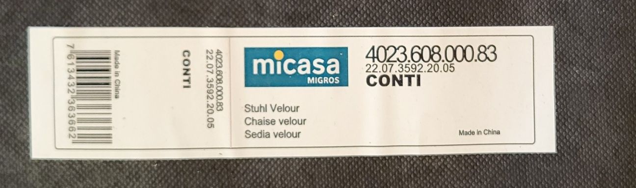 Micasa Chaises: Stuhl Micasa Conti – D'occasion à Schönenwerd par Adrianow 2