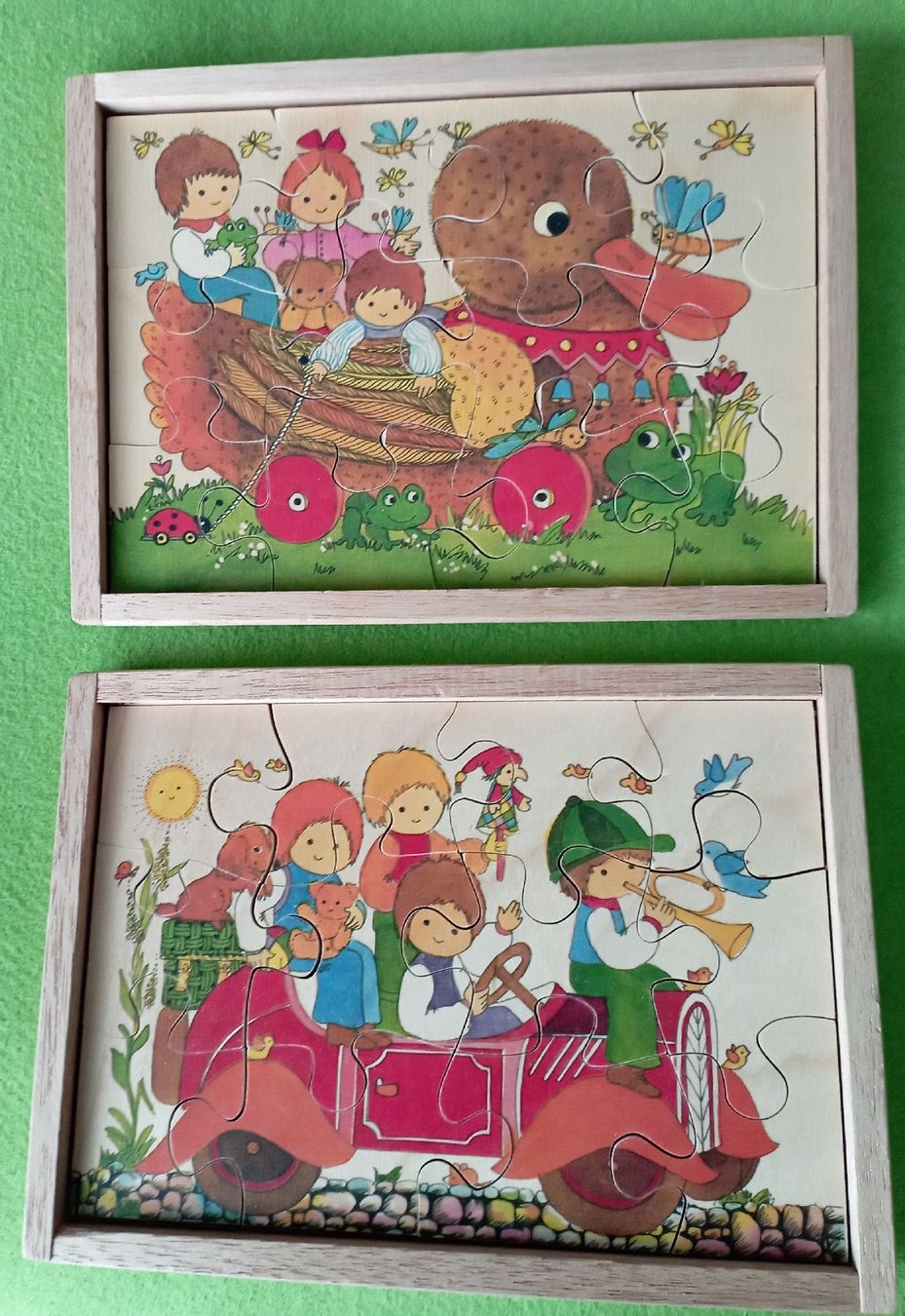 Puzzle: 2 hübschr Holzpuzzle swissmade – Usato da Wettingen venduto da penelope39