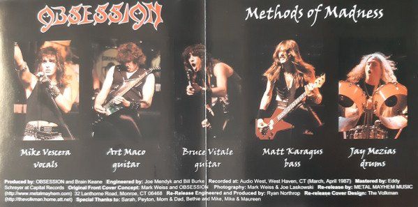 CDs: Obsession – Methods Of Madness - Vergriffen! - b – D'occasion à Brittnau par Zibu 4