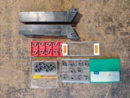 Drehstahl / Wendeplattenhalter mit div. Platten (MP010)