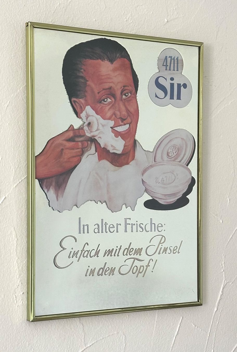 Spiegel: Vintage Werbespiegel Sir 4711 – Gebraucht aus Zürich von brazerola