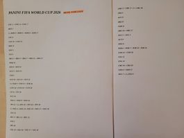 Panini Sticker WM 2026 United Edition zum tauschen