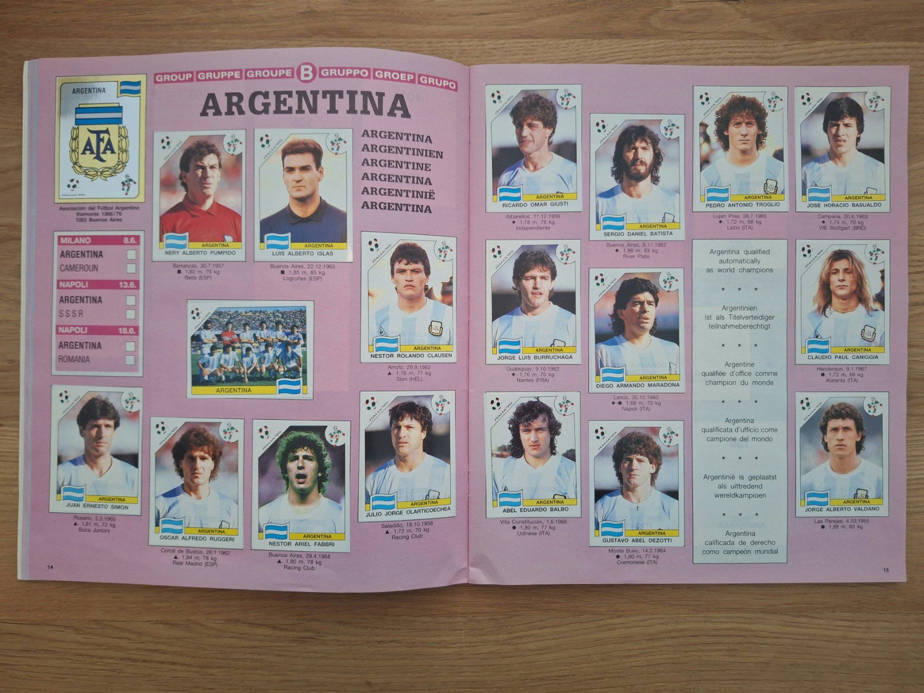 Panini Alben: PANINI WORLD CUP 1990 – Gebraucht aus St. Gallen von Matrix023 3