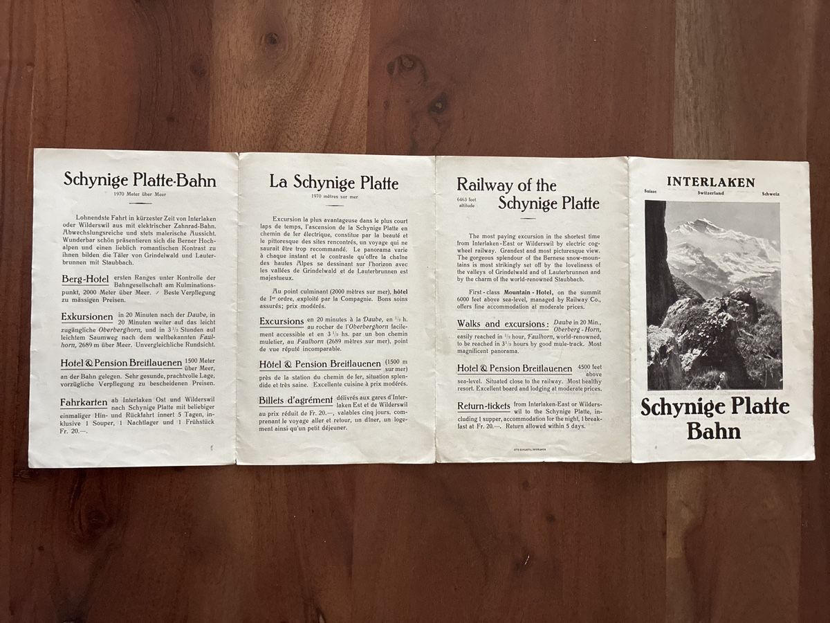 Documenti: 5 Prospekte vom Berner Oberland  – Usato da Oftringen venduto da Cla.vD.74 4