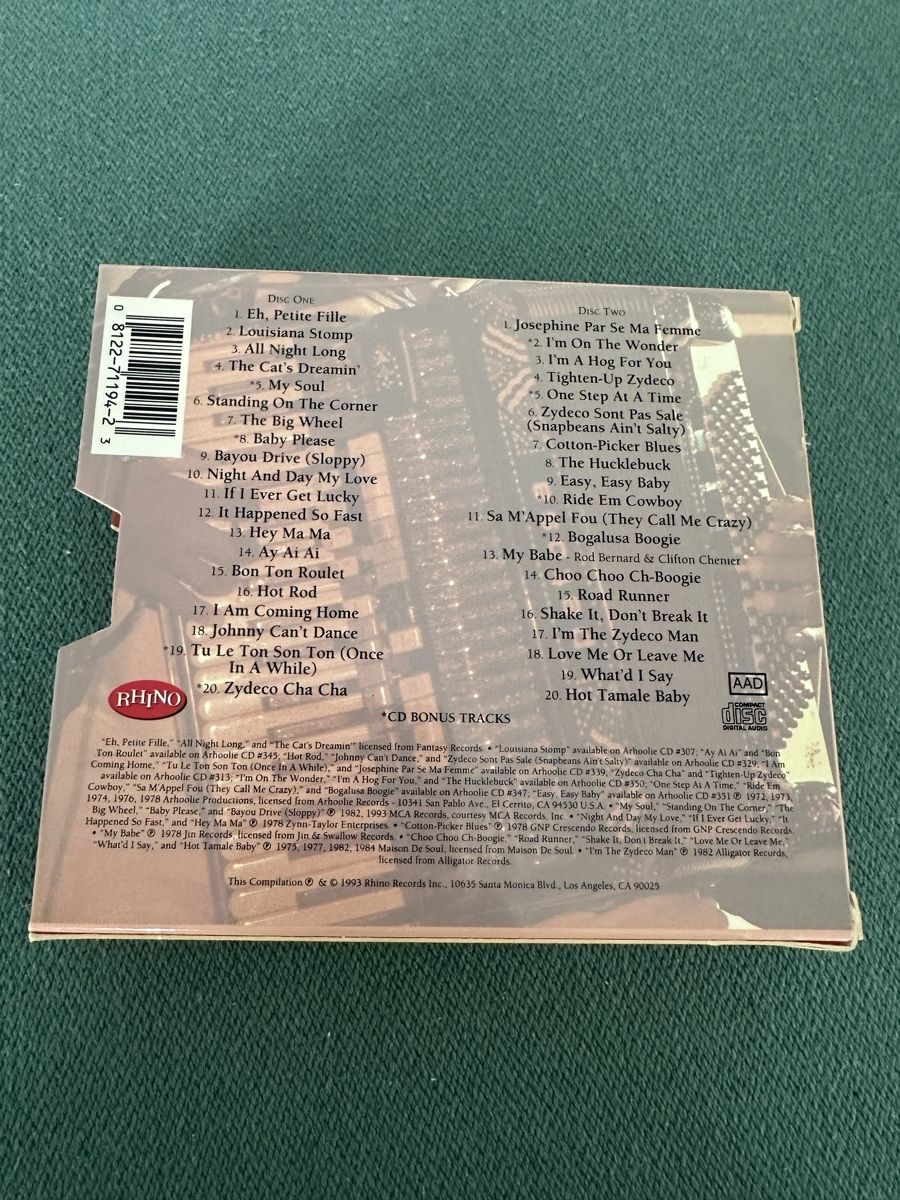 CD: Clifton Chenier, 2CD Box Rhino – Usato da Weggis venduto da Steff125ch 1