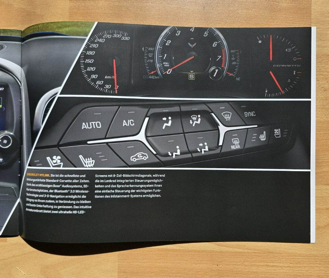 Chevrolet Documenti: Chevrolet Corvette C7 Stingray Prospekt / Katalog – Usato da Hornussen venduto da Corvette- 6
