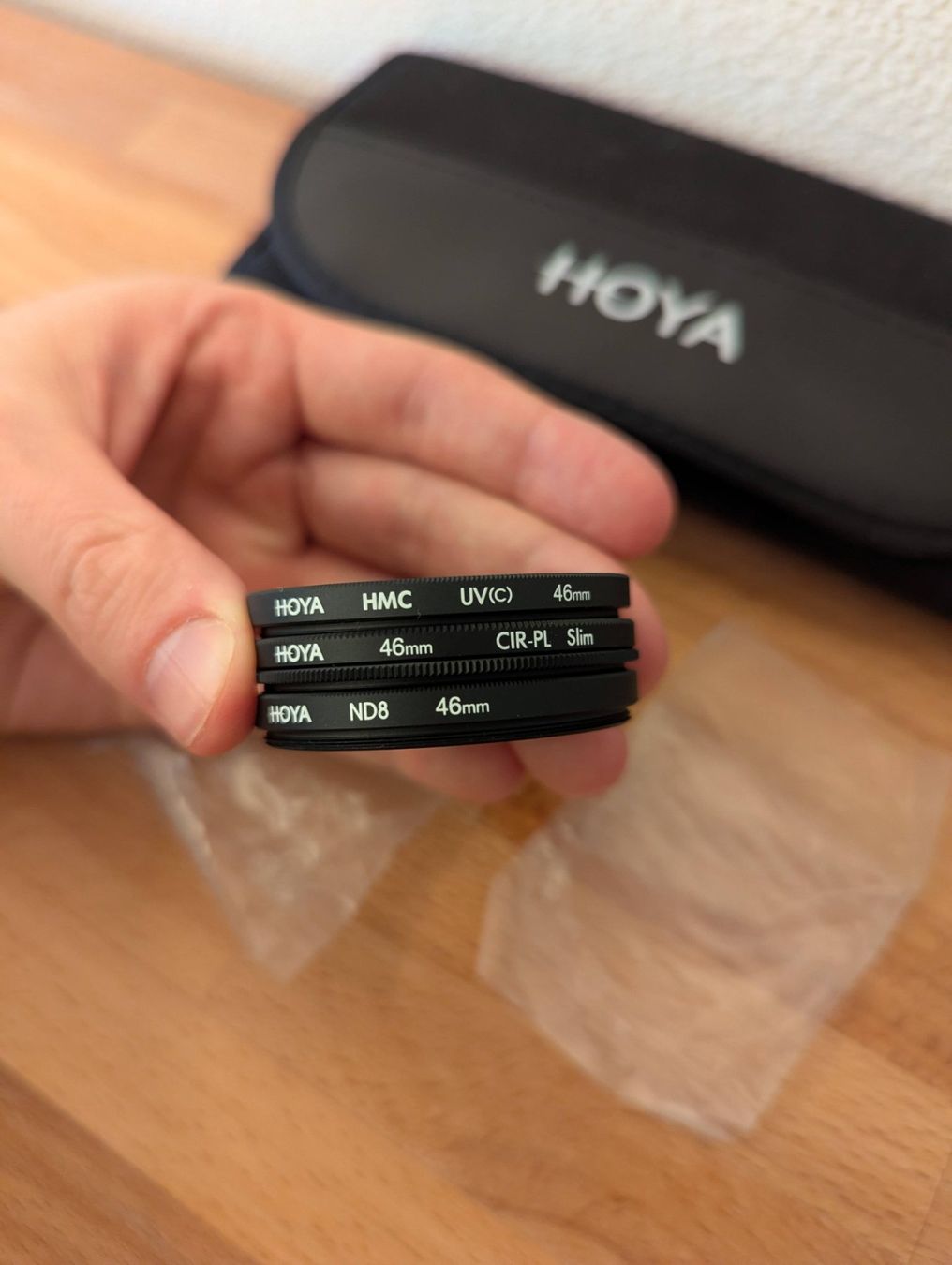 Filtri: Hoya Filter Set - 46mm - UV, POL, ND8 – Usato da Uster venduto da parasimple 1