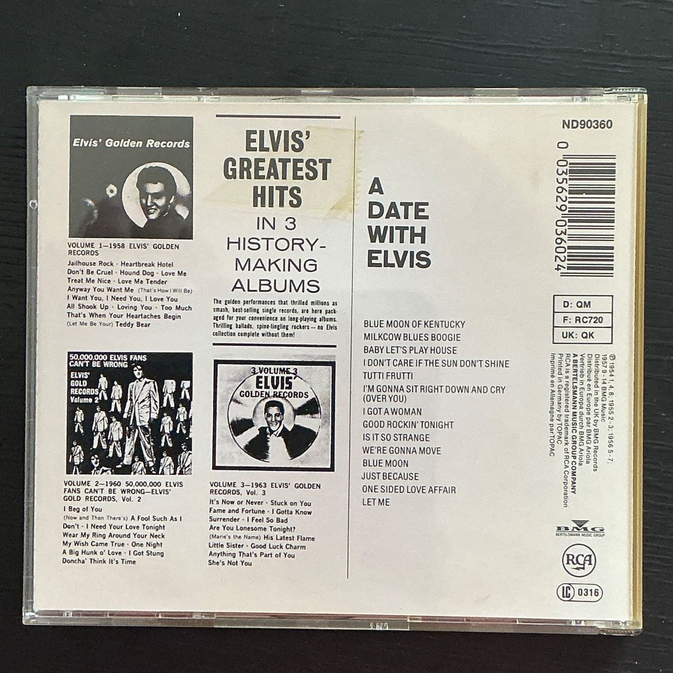 CD: CD - Elvis - A Date with Elvis - Germany – Usato da Etzwilen venduto da presley3577 1