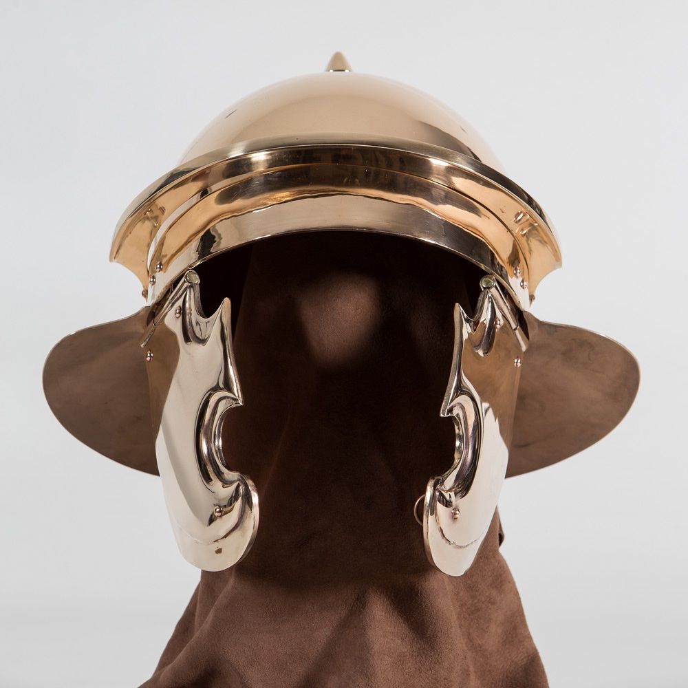 Abbigliamento & accessori d'epoca: Römischer Legionärshelm aus massiver Bronze – Nuovo (secondo la descrizione) da Männedorf venduto da Haegar68