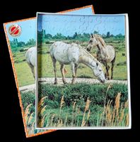 Penelope Baby-Puzzle bois Pferde cheval 80 Teile pces 25x30