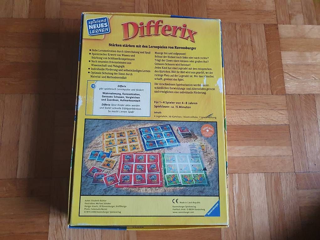 Ravensburger Giochi: Ravensburger Differix: Das knifflige Konzentrationsspiel 4+ – Usato da Zürich venduto da kevinlodge 1