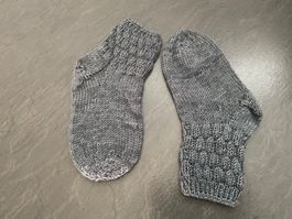 Handgestrickte Kinder-Socken Gr. 32/33 Fusslänge 18cm