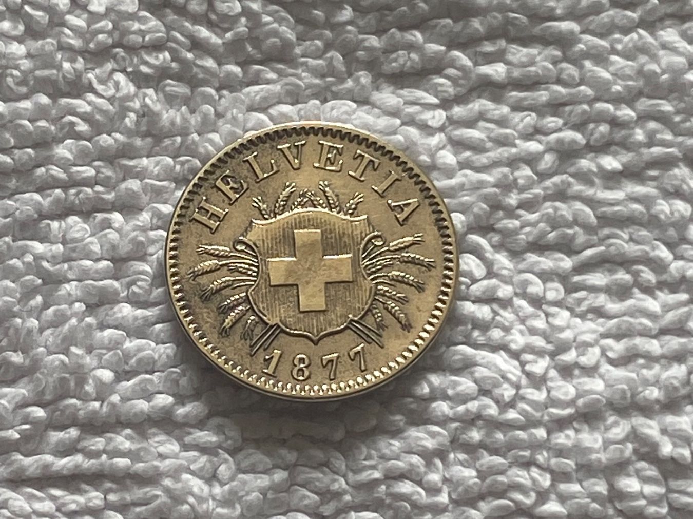 Tutti le monete: 5 centimes/rappen 1877 – Usato da Nyon venduto da Ilmi09