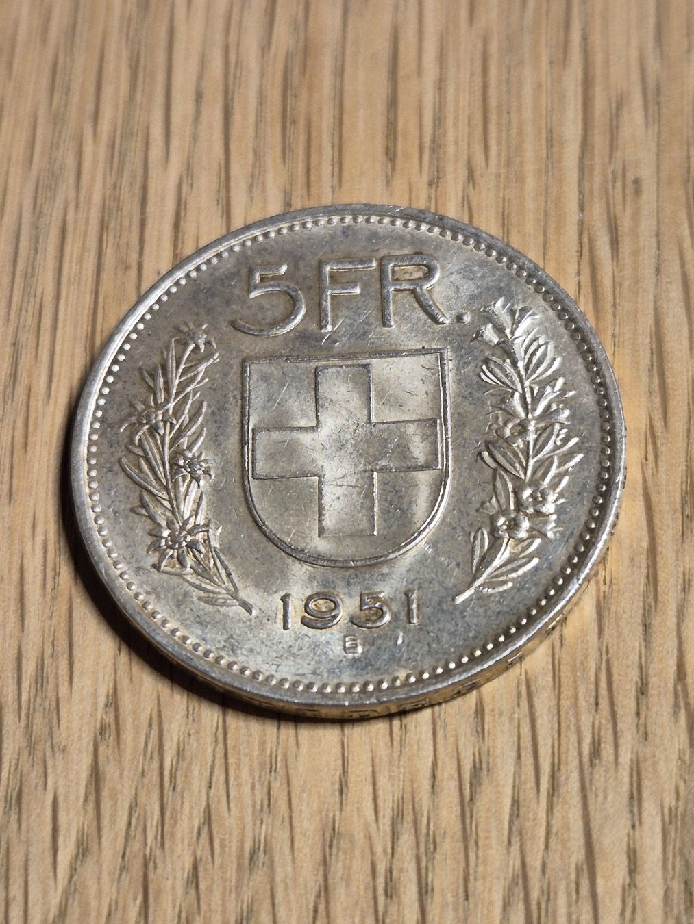 Tutti le monete: 5 Franken 1951 - Silber -Top! – Usato da Mels venduto da Goldenfalcon