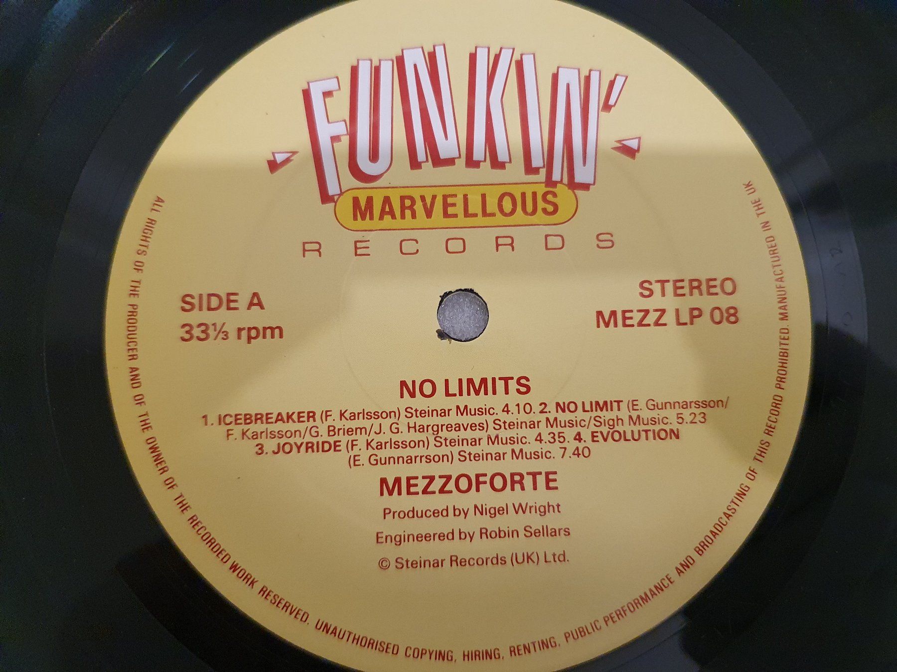 Dischi in vinile: Mezzoforte ‎– No Limits – Usato da Uster venduto da Vinyl-Leidenschaft 5