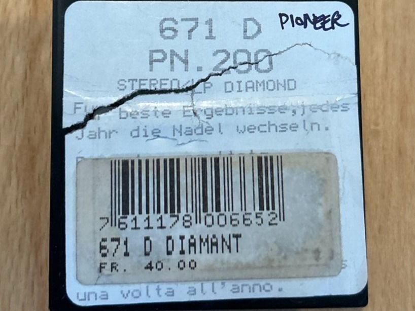 Pioneer Giradischi: Pioneer PN.200 Nadel – Nuovo (secondo la descrizione) da Bottmingen venduto da LuckyLuke2008 3