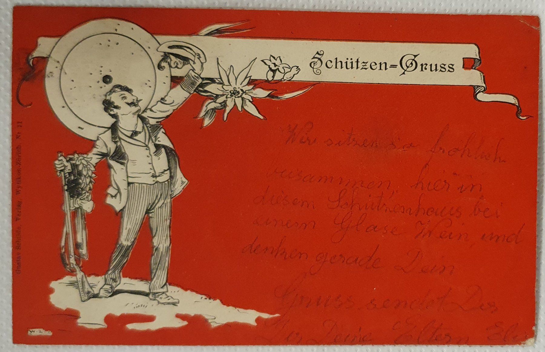 Cartoline postali: Schützen-Gruss 1899 – Usato da Kreuzlingen venduto da Rschweiz1