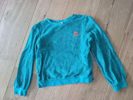 Grüner Pullover mit Aufdruck Grösse 8Y La Redoute