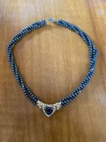Edles Collier mit Herz-Anhänger 💖, Vintage Schmuck, Schm...