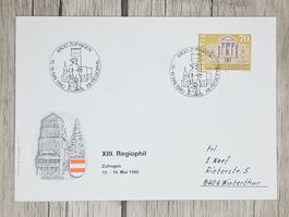 CL11 Enveloppe + Timbre Suisse 1980