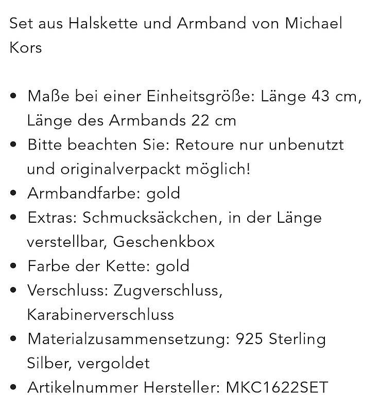 Michael Kors Catenine: Michael Kors Schmuck – Nuovo (secondo la descrizione) da Frauenfeld venduto da miclapesa 2