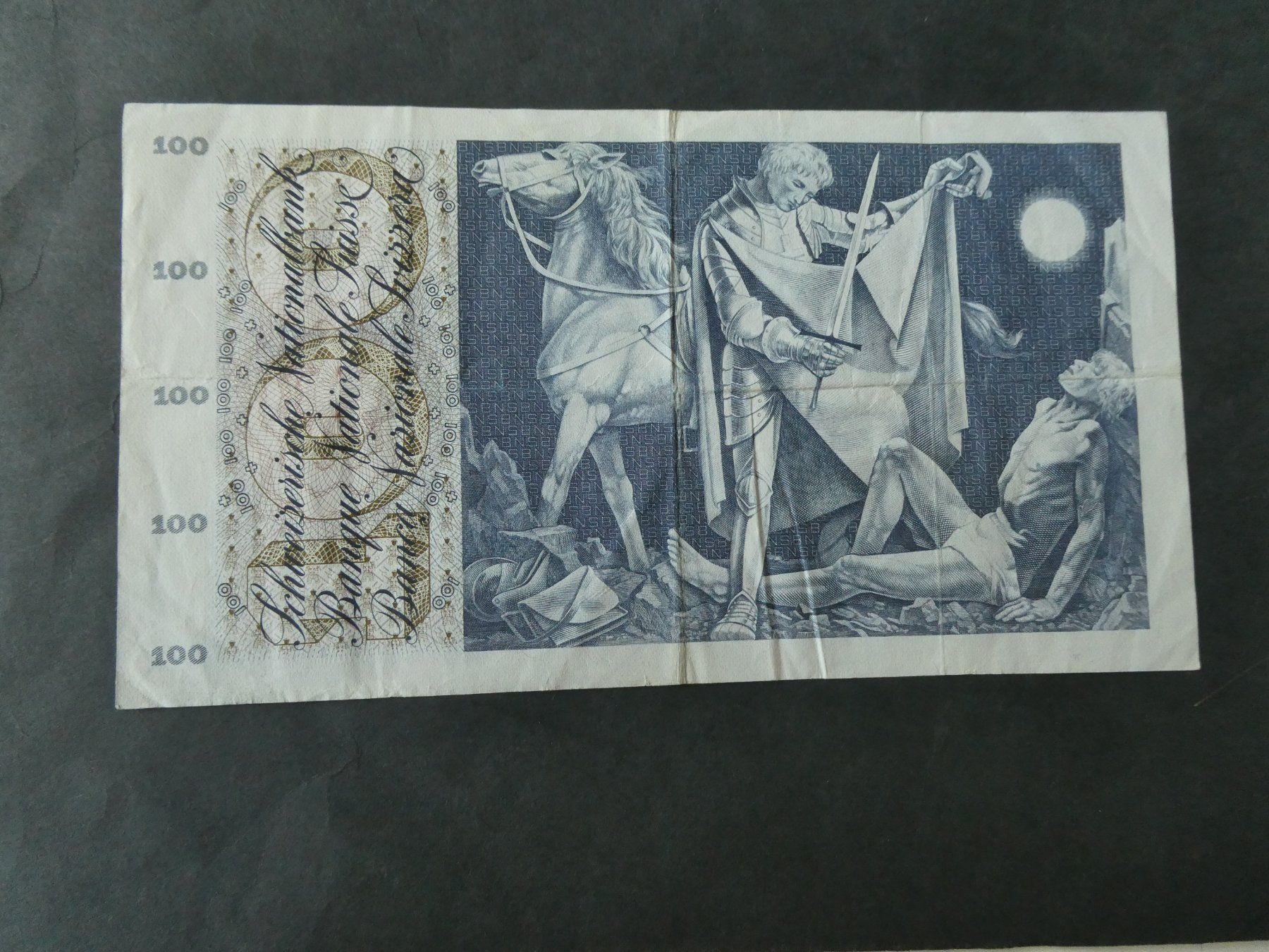 Billets de banque: Schweiz 1972, 100 Franken – D'occasion à Hinterforst par Rohusri 1