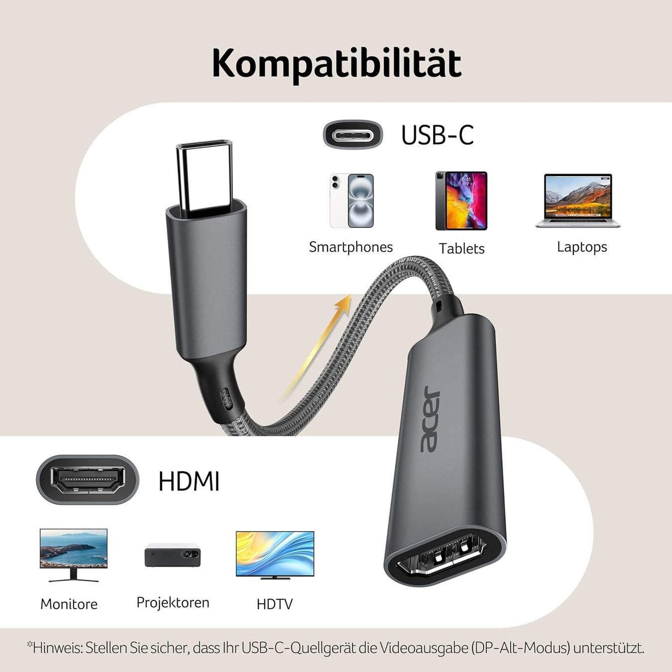 Adattatori: USB-C auf HDMI Adapter 4K@60Hz – Nuovo e nell'imballaggio originale da Suhr venduto da SchnapperCH 7