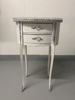 Beistelltisch Shabby Chic mit zwei Schubladen