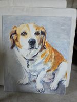 Handgemaltes Original Gemälde "Hund" | Süsses Tierporträt 