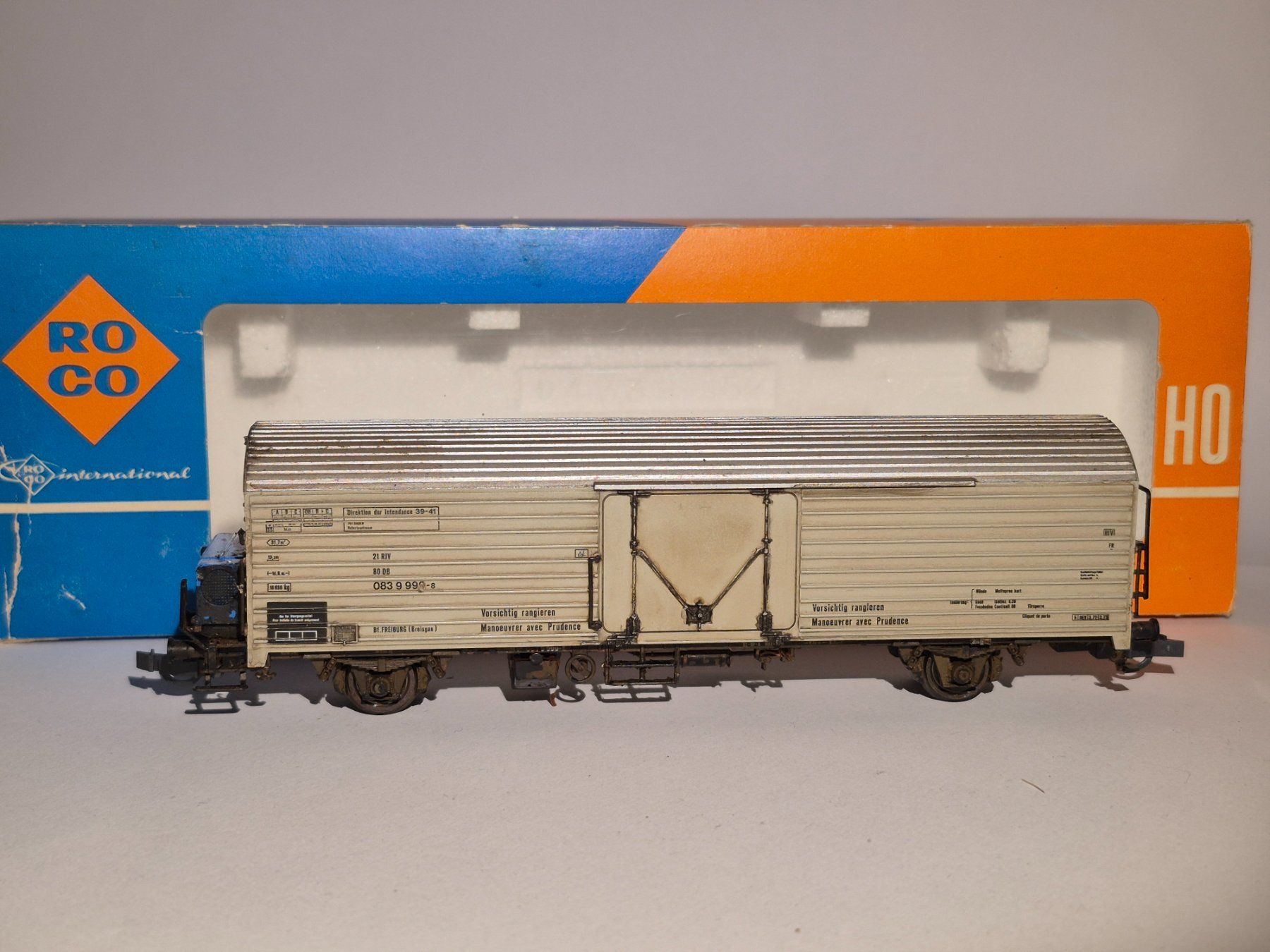 Roco Modellini di ferrovie: Roco Kühlwagen - Nr. 4339 der DB – Usato da Zürich venduto da Ricola_Citron
