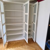 Grosser Pax Eckschrank mit Türen, Weiss, Top Zustand!