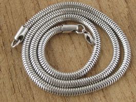 spezielle Vintage Schlangenkette Kette Silber 925 / 47 cm