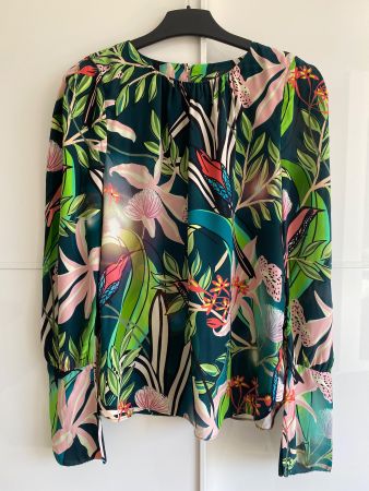 Marc Cain Bluse mit Seide, Grösse 34